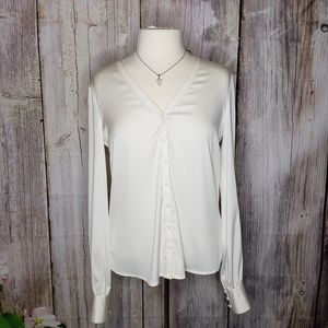 Catherine Malandrino Long Sleeve Button Down Top